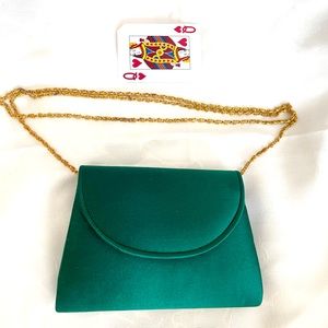 Vintage green simple purse